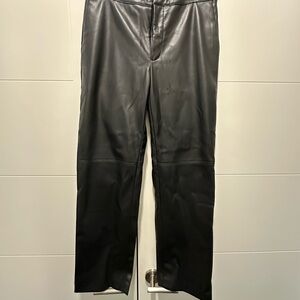 Banana Republic Black Faux Leather Pants